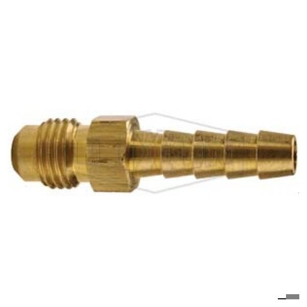 Dixon Hose Barb, 3/4-16 x 3/8 in, 45Deg Male SAE UNF x Hose Barb, Brass, Domestic 1420612C - main